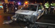 Şüpheli aracı kovalayan trafik ekibi kaza yaptı: 2'si polis 3 yaralı