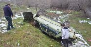 Takla atan otomobil dere yatağına uçtu: 1 yaralı