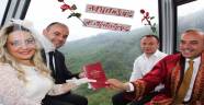 TELEFERİKTE NİKAH TÖRENİ