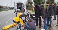 Terme'de motosiklet kazası: 1 yaralı