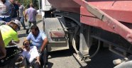Tır yayaya çarptı: 1 yaralı