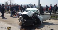 Tıra çarpan otomobilin sürücüsü hayatını kaybetti