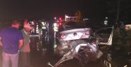 Tokat'ta çamurlu yolda 3 araç çarpıştı: 4 yaralı