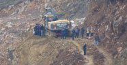 Toprak kayması sonucu 1 işçi yaralandı