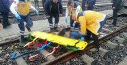 Tren raylarında feci kaza: 1 ölü