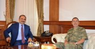 Tümgeneral Kocaoğlu Vali Kaban'ı makamında ziyaret etti