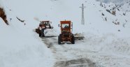 Tunceli'nin ilçelerinde kar kalınlığı 1 metreye yaklaştı