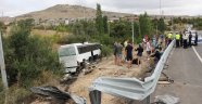 Tur otobüsü yoldan çıktı: 3 yaralı