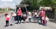 Türk Kızılayı Arguvan'da maske dağıttı