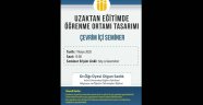Uzaktan eğitimde çevrimiçi seminer