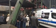 Üzerine kömür parçası düşen maden işçisi yaralandı