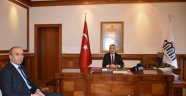 Vali Toprak MTA Bölge Müdür vekili Çakar'ı kabul etti