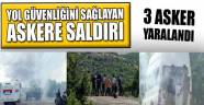 Yol güvenliğini sağlayan askere saldırı