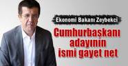 Zeybekci: 'Cumhurbaşkanı adayının ismi gayet net'