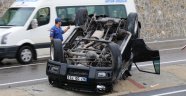 Zonguldak'ta cip takla attı: 1'i ağır 2 yaralı