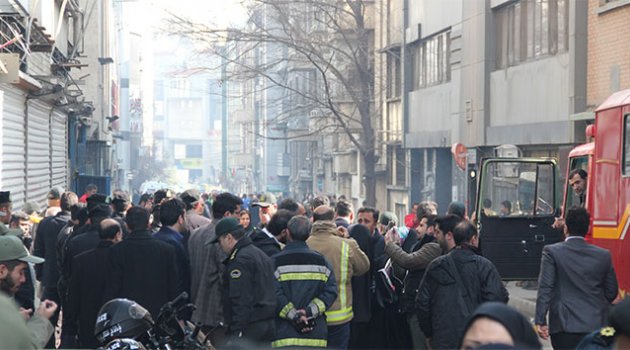 Tahran'da yangın: 9 yaralı