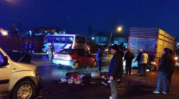 Tekirdağ'da zincirleme trafik kazası: 16 yaralı