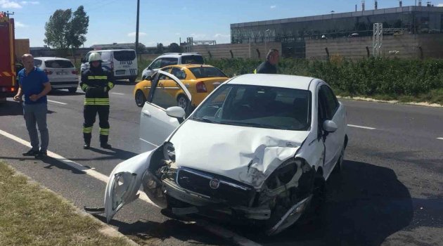 Tekirdağ'da trafik kazası : 2 yaralı