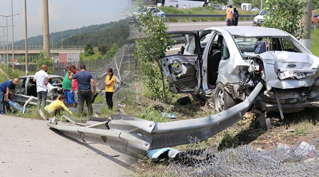 TEM'de feci kaza: 2 ölü, 5 yaralı