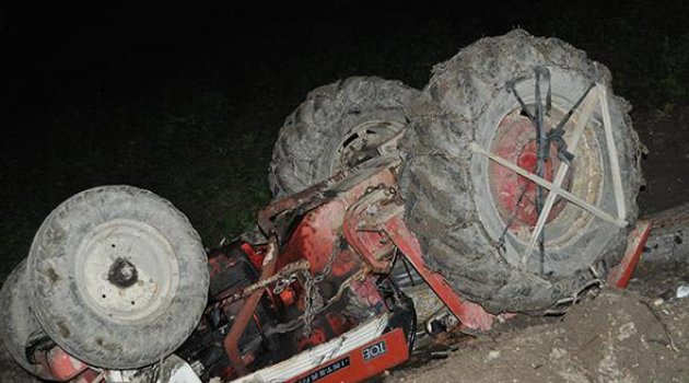 Traktör kaza yaptı: 1 ölü 1yaralı