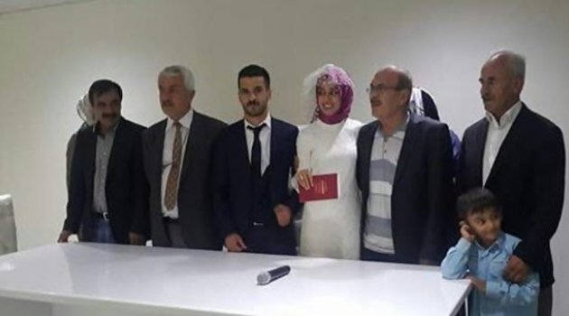 Tutal ve Doğan,Kırteke Çiftinin Nikah Şahidi Oldu