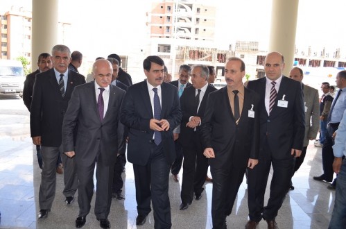 Vali Şahin, Yeni Hastanede İncelemelerde Bulundu