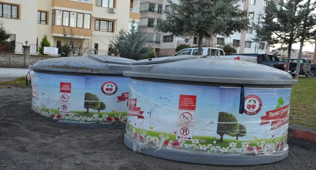 Yeraltı çöp konteyneri uygulaması başladı