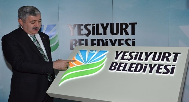 Yeşilyurt Belediyesi yeni logosuna kavuştu
