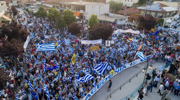 Yunanistan'da "Makedonya Yunanistan'dır" mitingleri