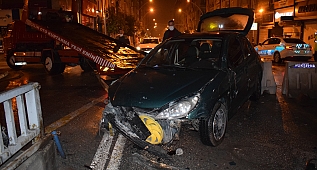 Bu araçtan burnu kanamadan çıktı!