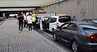 Trafiği felç eden zincirleme kaza!