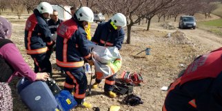 Ayağı Çapa Makinesine Sıkışan Yaralı Kurtarıldı