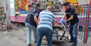 Lunaparkta akıl almaz kaza